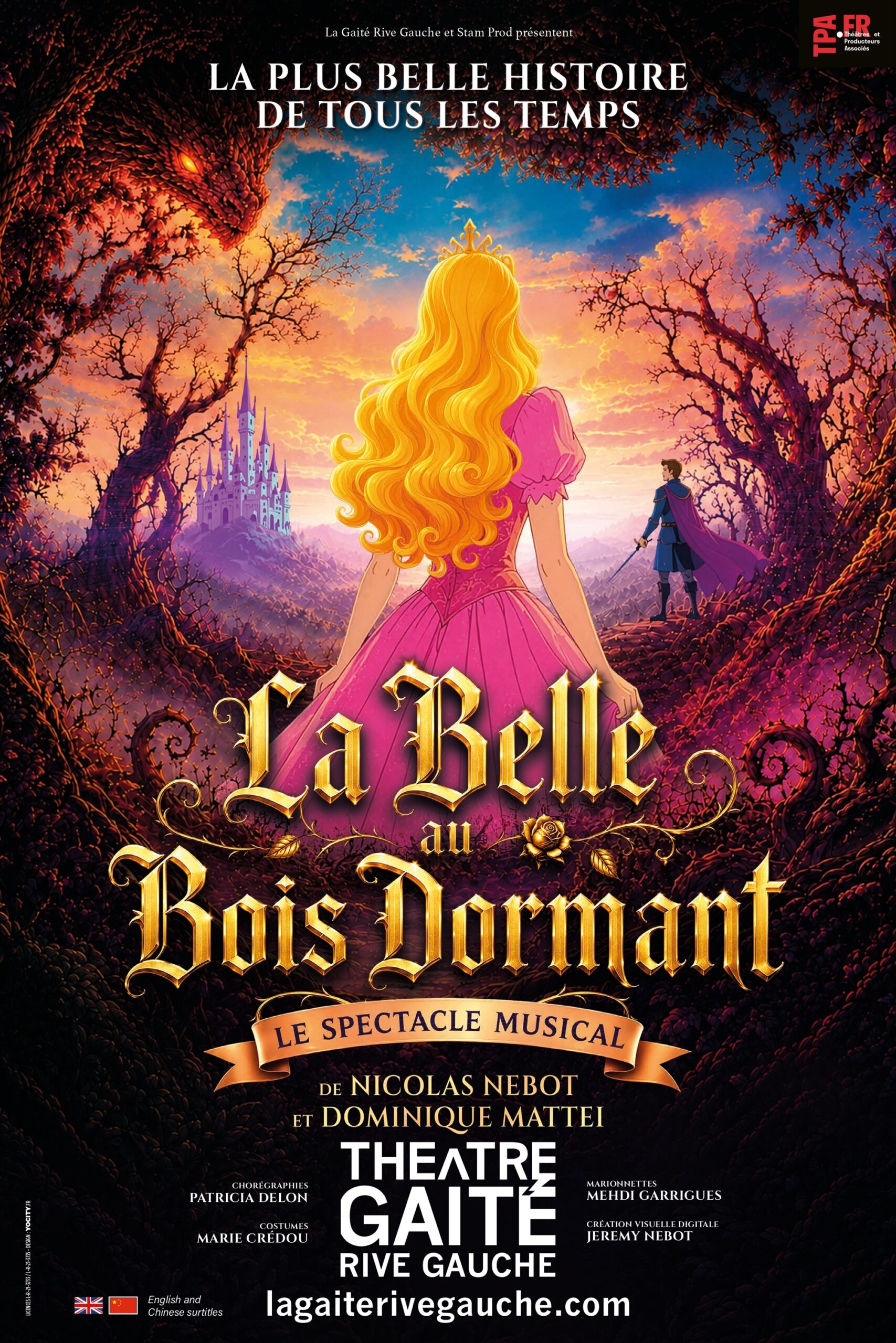 La Belle au bois dormant, spectacle à la Gaîté Rive Gauche